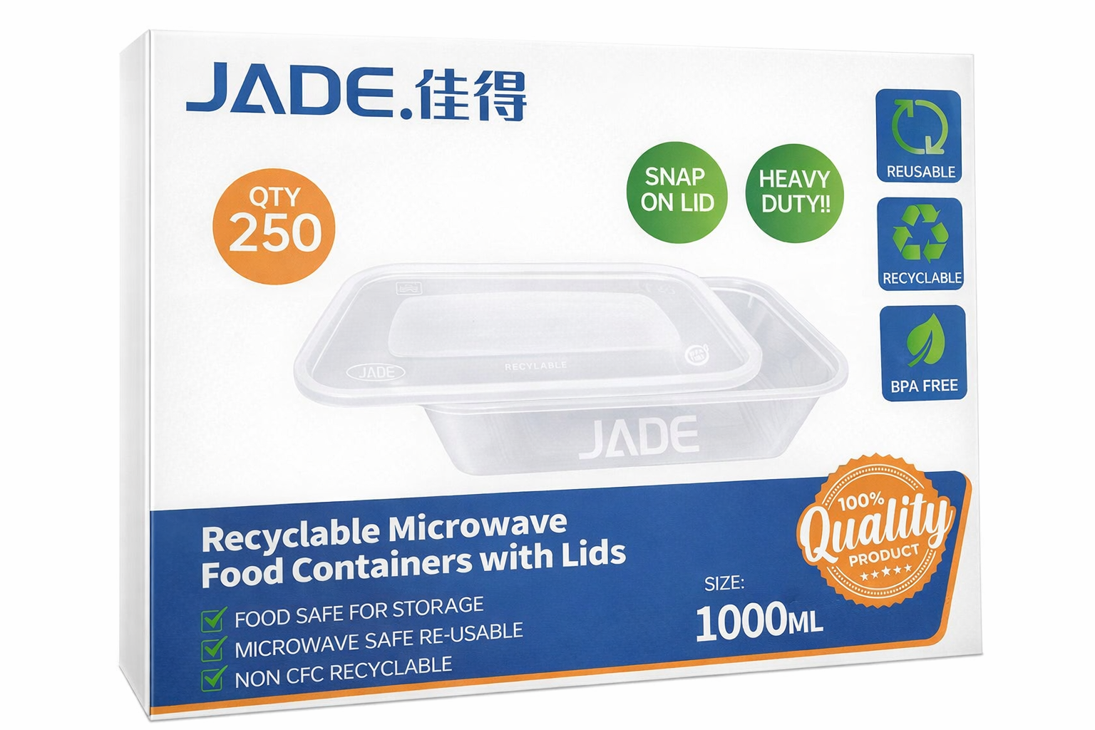 Food Containers 1000ml